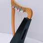 15 Strings Celtic Lever Harp Irish Harp with Free Tuning Key Carry Bag