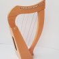 New 15 STRING CELTIC IRISH BABY HARP MADE BEEACH WOOD WITH EXTRA STRING SET & KEY