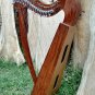 22 Strings Lever Harp Celtic Harp Solid Wood, Free Bag, Tuning Key and Extra String Set