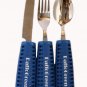 DaffoGreen Stainless Steel Bendable Eating Aids Spoon, Knife,Fork. Sizable Non Slip Weighted Handle