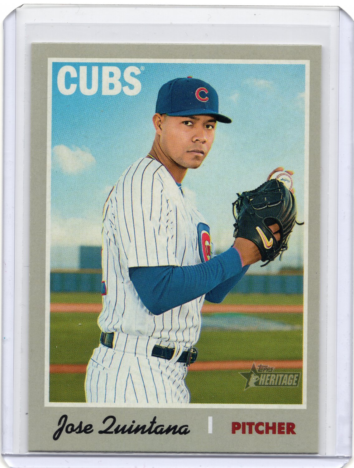 Jose Quintana 2019 Topps Heritage card #334 Chicago Cubs