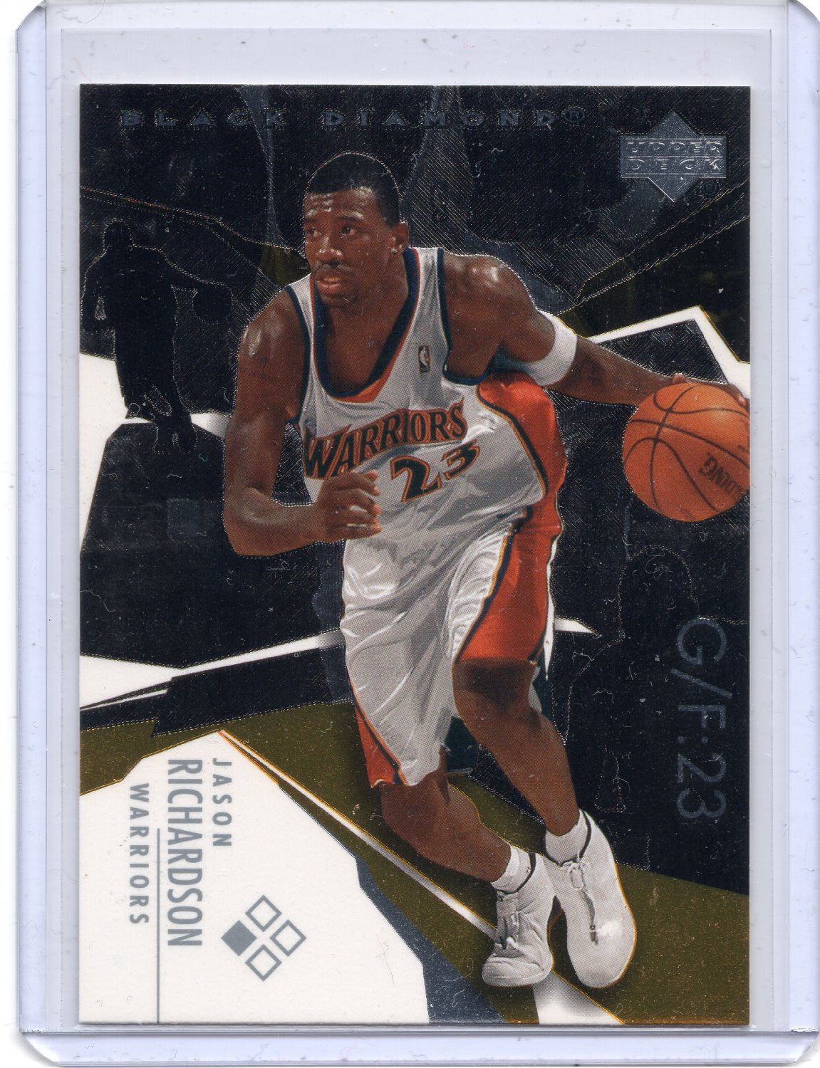 Jason Richardson 2003-04 Upper Deck Black Diamond card #23 Golden State ...