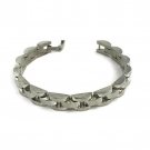 Men's Biker Heavy Wide Bracelet Solid Genuine 925 Sterling Silver Size 8" Long