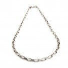 Women's 925 Sterling Silver Venetian Box Chain Link 16.5" Necklace
