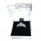 Vintage Antique Estate KABANA Genuine Blue Topaz 925 Sterling Silver Ring Size 7