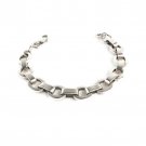 Men's Chunky 925 Sterling Silver Belcher Chain Bracelet 8"