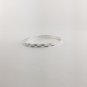 Women's Sterling Silver Etched Bangle Bracelet 8.5" Round