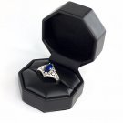 Women's Blue Sapphire 925 Solid Sterling Silver Ring Jewelry Size 11 Gift