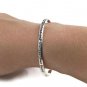 Women's 925 Sterling Silver Bangle Bracelet ~ Friend ~ Gently Used 7.5" 3mm