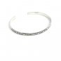 Women's 925 Sterling Silver Bangle Bracelet ~ Friend ~ Gently Used 7.5" 3mm