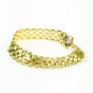 Women's 925 Fine Sterling Silver Panther Chain Bracelet 7" 13mm