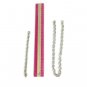 925 Sterling Silver Textured Cable Link Necklace / Bracelet Set