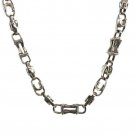 Vintage 925 Sterling Silver 24" Birdcage Chain Necklace 7mm