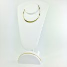 Womens 925 Sterling Silver / Yellow Gold Plated Necklace / Bracelet Set