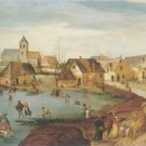 Jacob Grimmer - WINTER VILLAGE LANDSCAPE