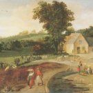 Jacob Grimmer - LANDSCAPE WITH PEASANTS