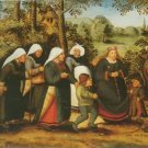 Pieter Brueghel II - THE PROCESSION OF THE BRIDE