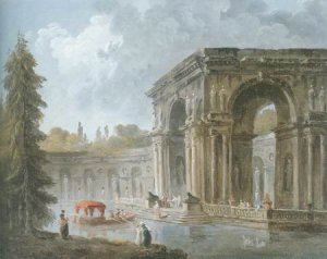 Hubert Robert  - LA PIECE D`EAU
