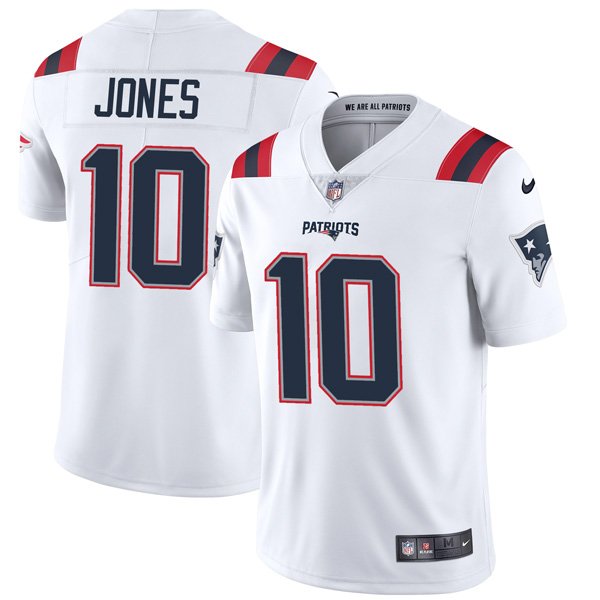 white mac jones jersey