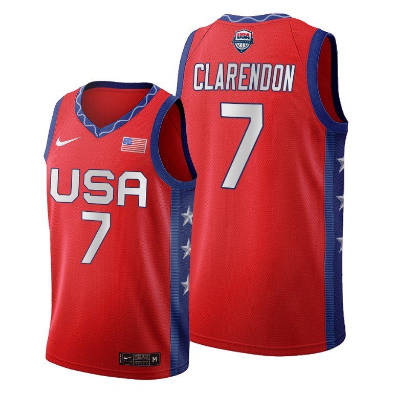 #7 Layshia Clarendon USA Women's Basketball Tokyo Olympics Men Jersey ...