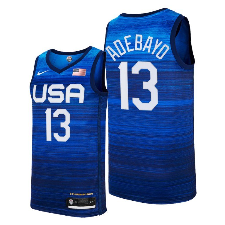 Men's #13 Bam Ado USA Basketball Jersey 2021 Tokyo Olympic All Stitched