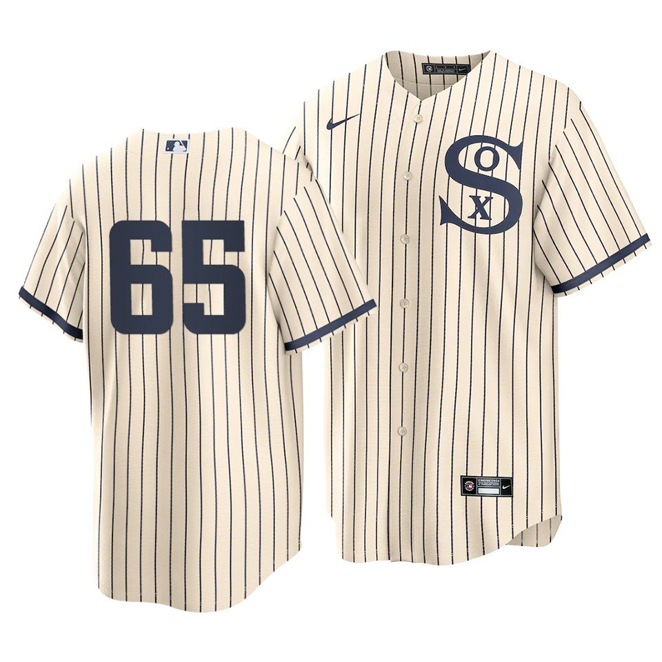 Men's 65 Codi Heuer Chicago White Sox Field Of Dreams Jersey White