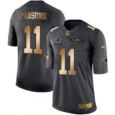 black and gold micah parsons jersey