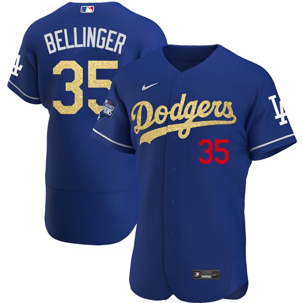 Youth's 35 Cody Bellinger LA Dodgers 2021 World Series Champion Jersey