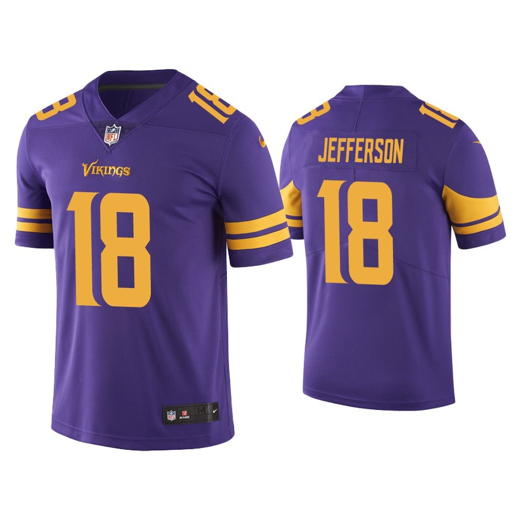 Minnesota Vikings Justin Jefferson Purple Color Rush Limited Jersey