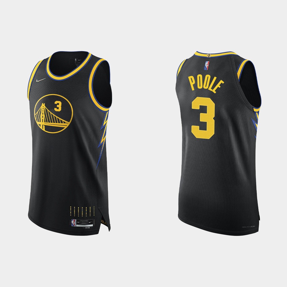 Golden State Warriors #3 Jordan Poole Association Edition White Stitched  Basketball Jersey