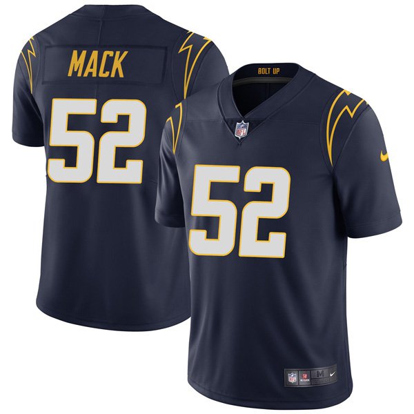 Youth's #52 Khalil Mack Los Angeles Chargers Jersey Vapor Limited Navy ...