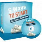 5 Ways To Start An Online Business