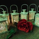 Set of 6 White Mini Wedding Lanterns