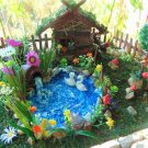 Big Fairy House with Fairy swan pond