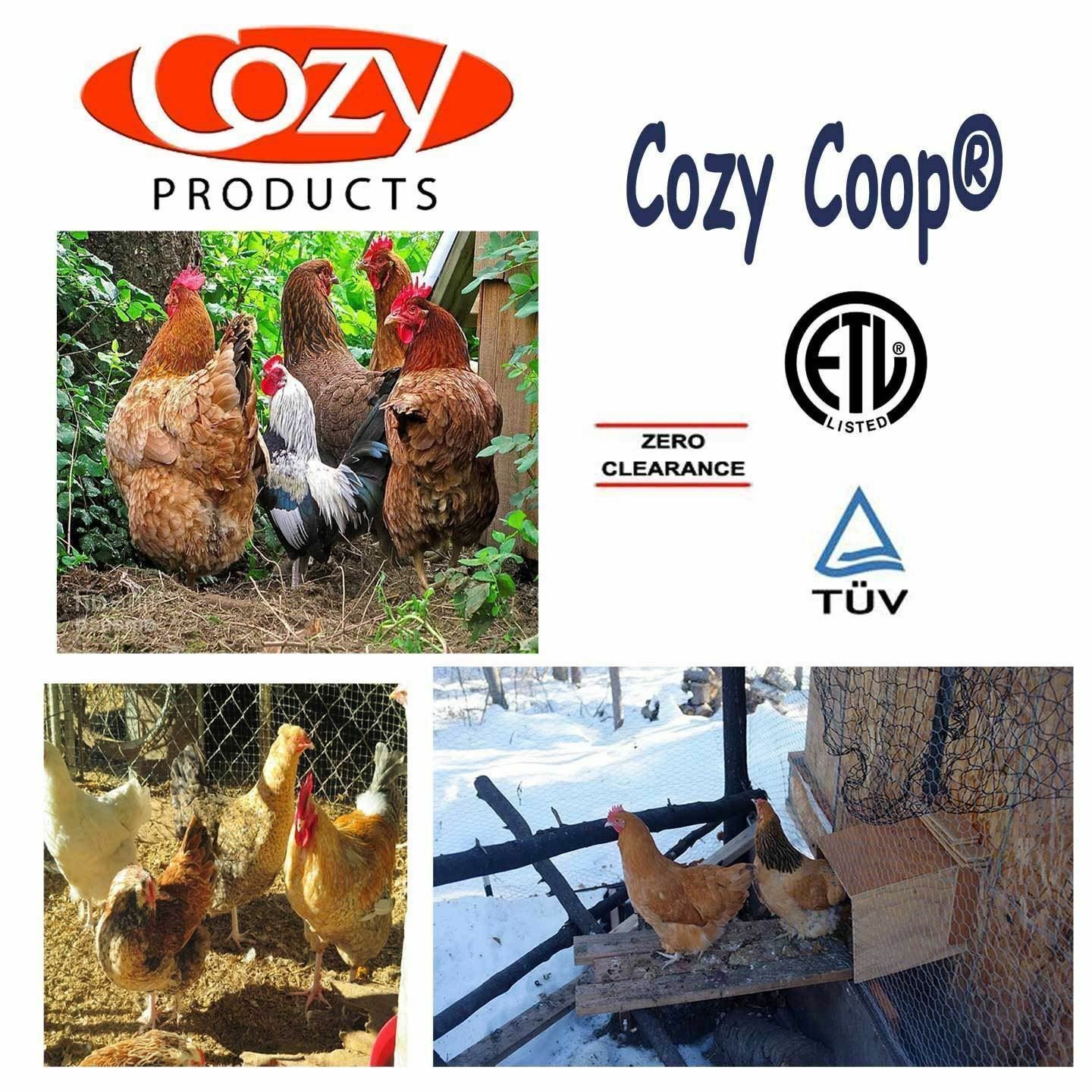 Cozy Coop Poultry Heater Cold Weather Protection Flat Panel 200 Watts