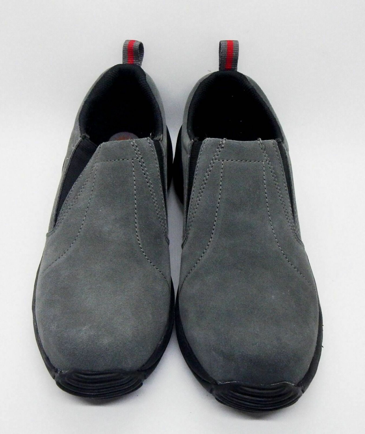 Earth Shoe Men 7.5 New Gray Suede Slip On Powder 2 Moccasin Style #4473762
