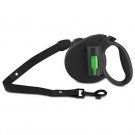 PAW Bio 16FT Retractable Pet Dog 110LB Leash with Green Pick-up Bags, Black