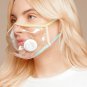 Clear Vinyl Face Mask W/ Breathable Valve Vent