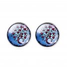 2019 Fashion Plant Life Magic Tree Handmade Crystal Stud Earrings Jewelry