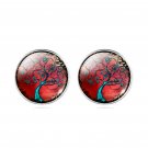 2019 Fashion Plant Life Magic Tree Handmade Crystal Stud Earrings Jewelry