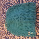 Turquoise goofy bun hat