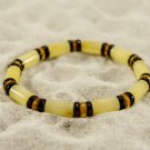 Natural handmade bracelet with cylinder beads.
