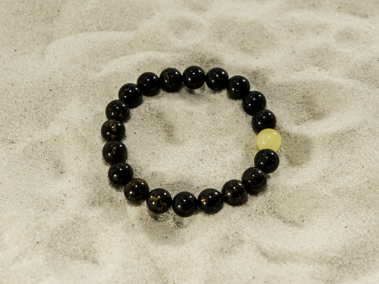 Unisex handmade amber bracelet