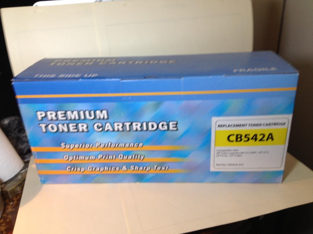 HP (CB542A)Color LaserJet CM-1312MFP Yellow Toner Cartridge - Unopened - Sealed
