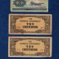 Asian Banknotes 1942-1969 Lot Of Thirteen (13) Japan - China -  Malaysia & Vietnam.