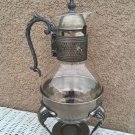 14" Antique Coffee - Vintage Glass Coffee Maker Percolator Under Burner Type