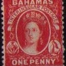 MLH Sc 11b Bahamas 1863 Queen Victoria Rose lake CV $160.00