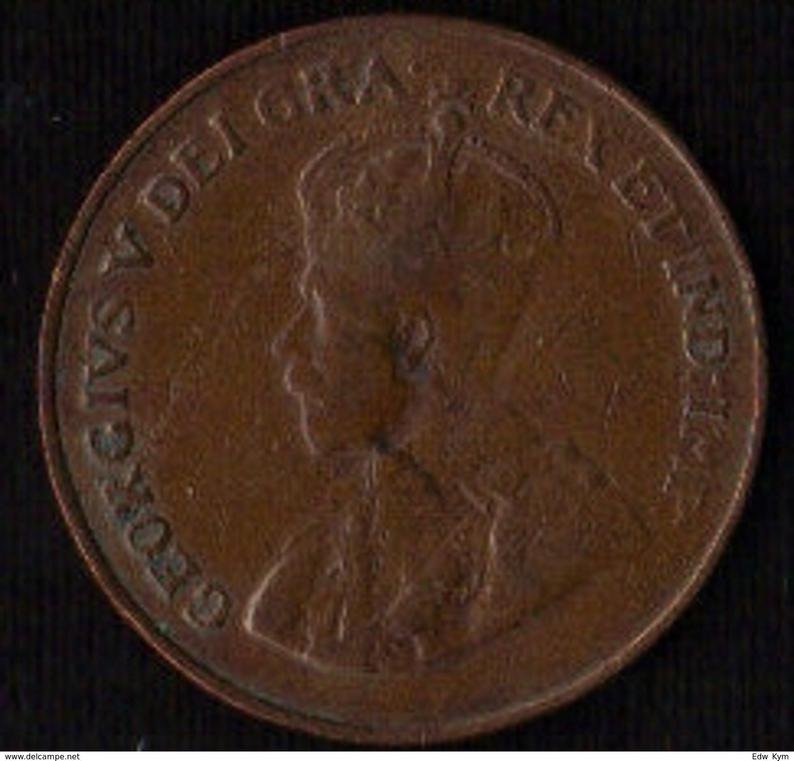 1921 Canada Small Cent 1 Penny King George V AU+++ "Red Brown"""Key Date" .