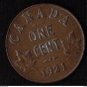 1921 Canada Small Cent 1 Penny King George V AU+++ "Red Brown"""Key Date" .