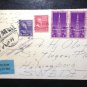 US (1939) multi-stamP Sc 806-807 & (3) Sc 852 to Sweden DATE MAR.28,1939 From Indianapolis,Ind.